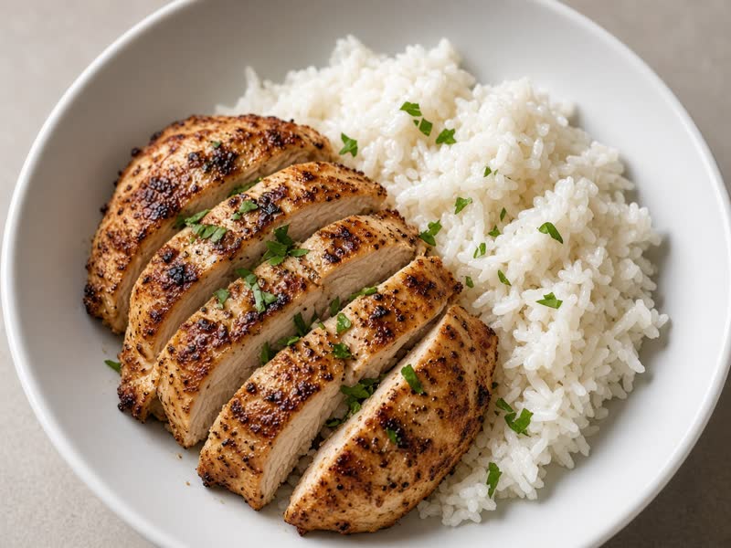 Chicken and rice bowl